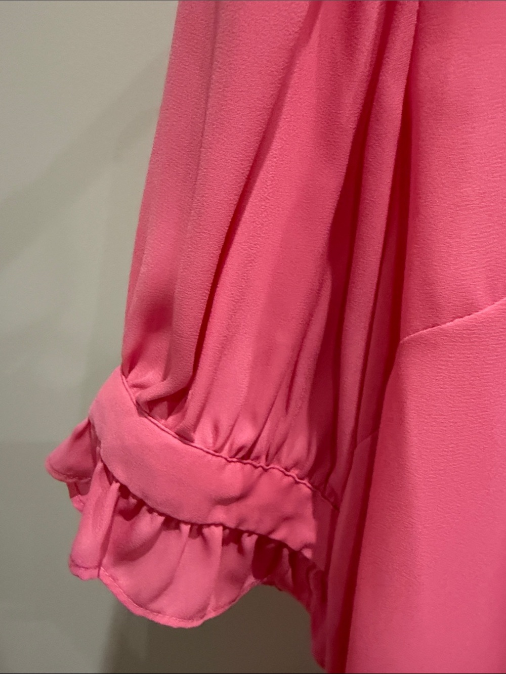 Ann Taylor Ruffle-Trim Button Blouse - Picture 3 of 5